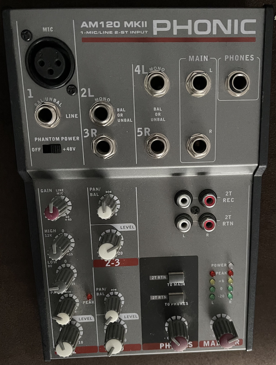 Mezcladora PHONIC AM-120 1 canal
